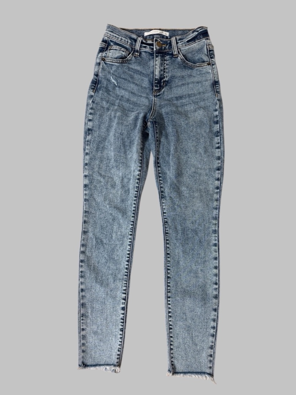Altar'd State Medium Wash Straight Leg Denim Jeans
